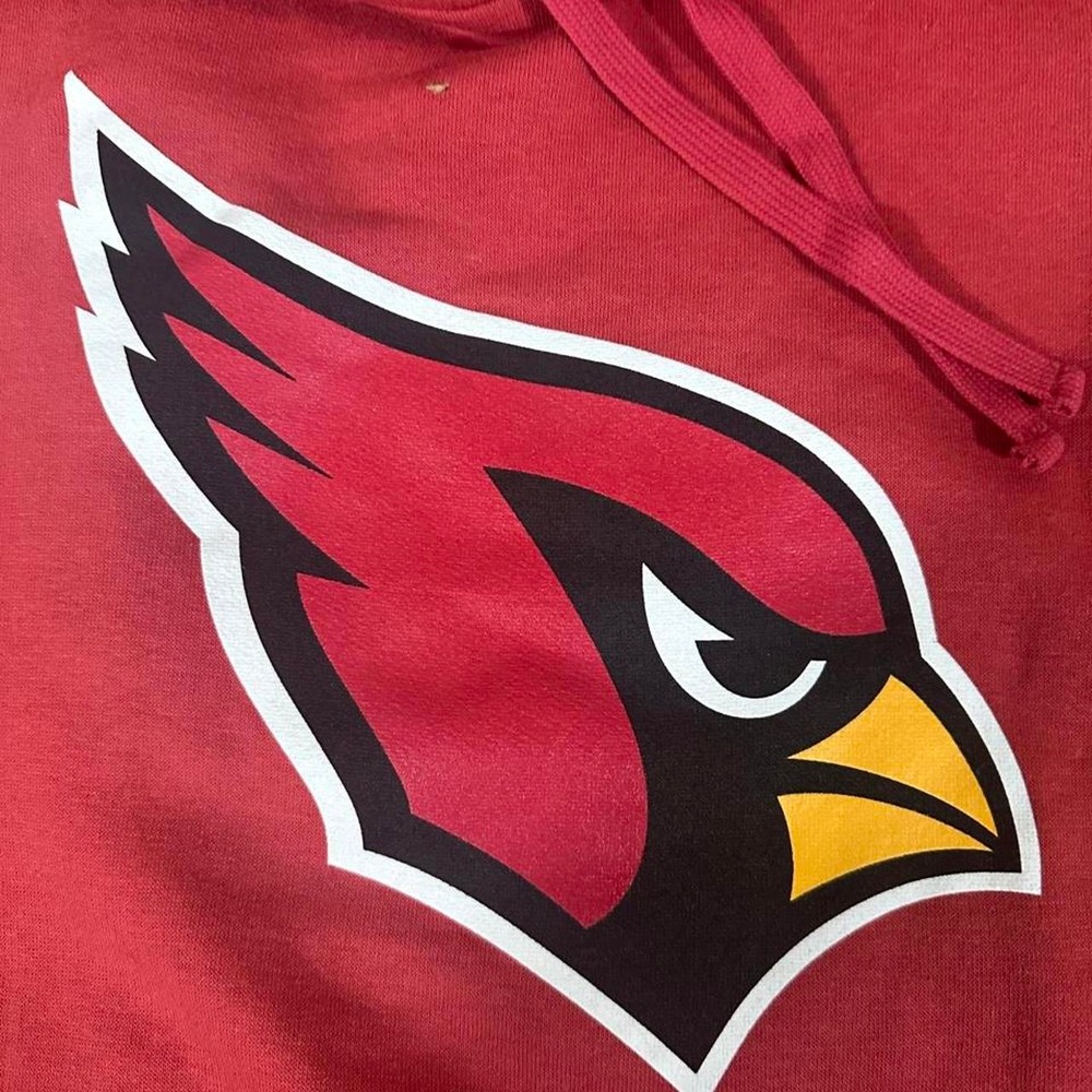 Fanatics Mens NFL Arizona Cardinals Logo Pullover Hoodie Red XL NWT